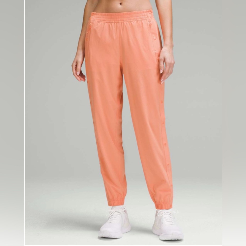 Lululemon🍋 Tear-Away Mid-Rise Track Pant* Coral Kiss size 12 - Picture 1 of 6